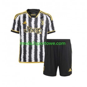 Koszulka Juventus Dziecięcy Domowe Stroje Piłkarskie 2023/24 Krótki Rękaw